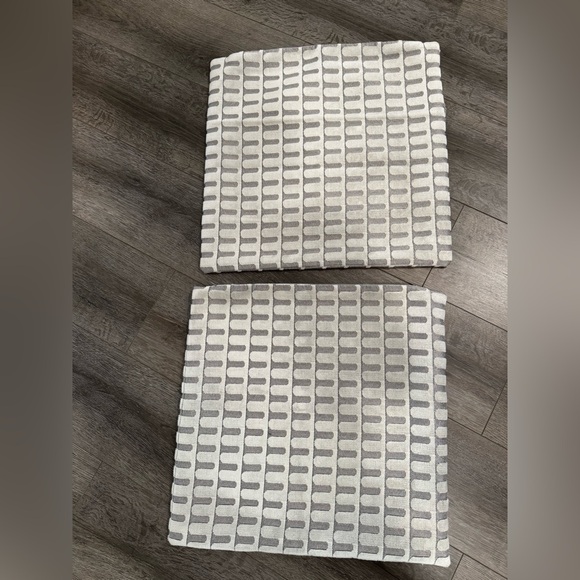 West Elm Gray and White Accent Pillow Covers - Picture 1 of 2